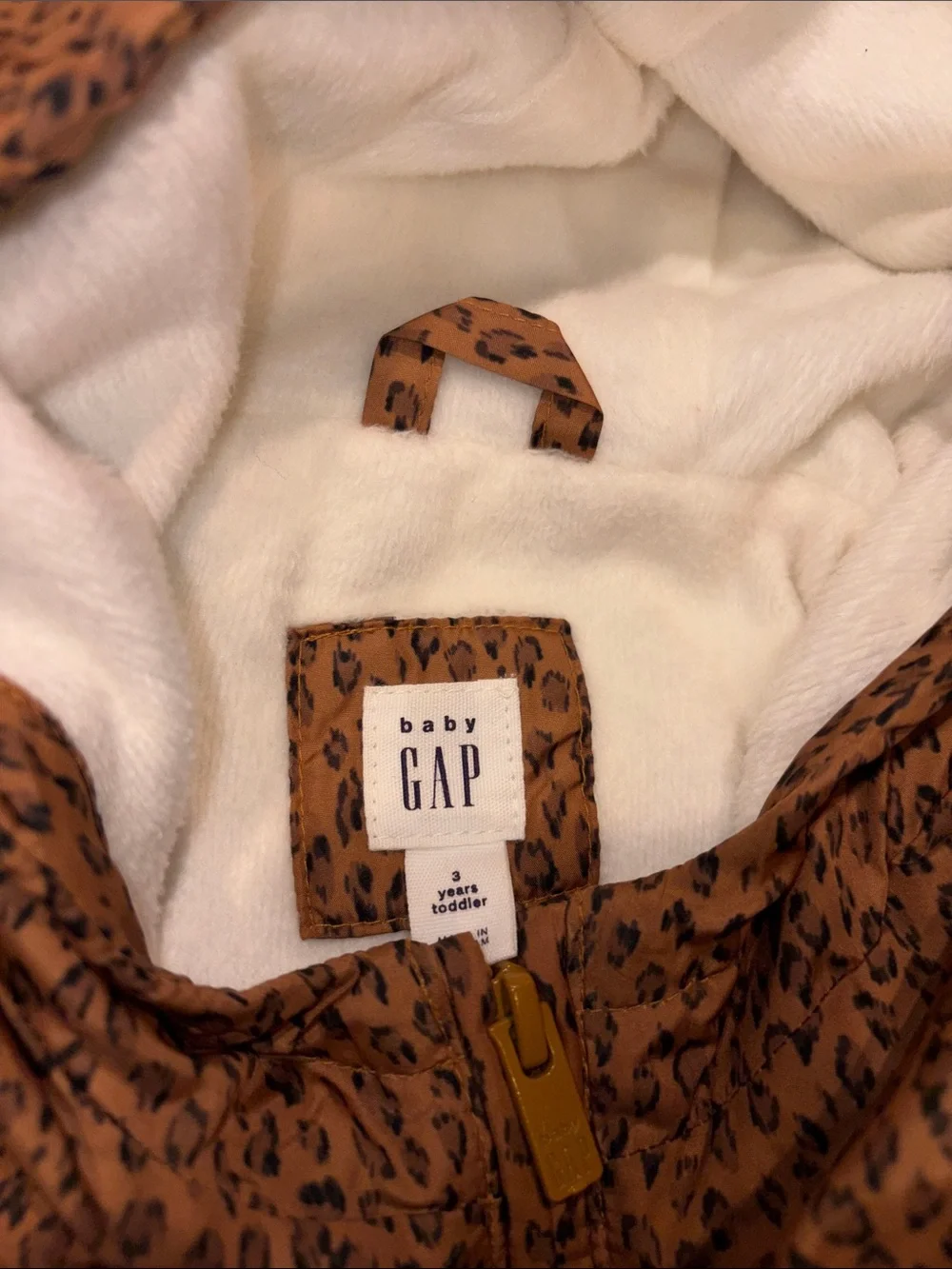 GAP Kids Leopard Hooded Jacket